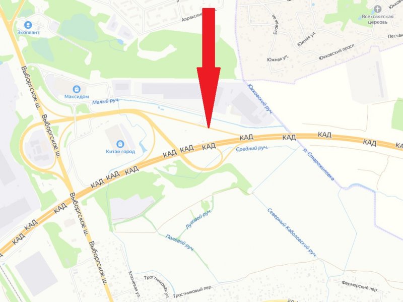 Съезд с КАД на Выборгское шоссе в Сертолово перекроют на два дня